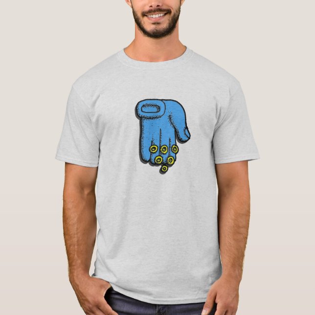 T-shirt das bênçãos da mão (Frente)