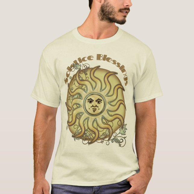 T-shirt das bênçãos do solstício de Litha Sun (Frente)