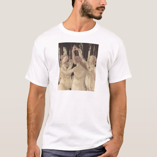 T-shirt das benevolências de Botticelli três (Frente)