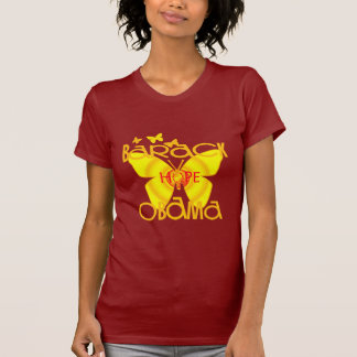 T-shirt das borboletas que apoia Barack Oama