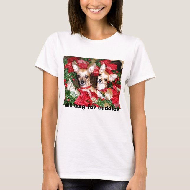 T-shirt das chihuahuas do Natal (Frente)
