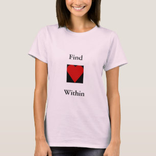 T-shirt das citações do coração do achado