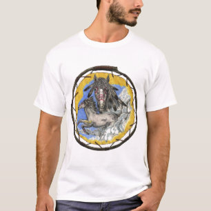 T-shirt das citações do corvo dos tolos de Lakot