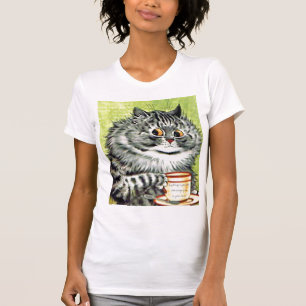 T-shirt das citações do gato do chá