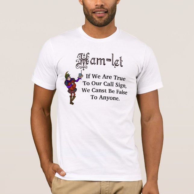 T-shirt das citações do sinal de chamada de Hamlet (Frente)