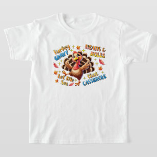 T-shirt das crianças Banquetes de Ação de Graças