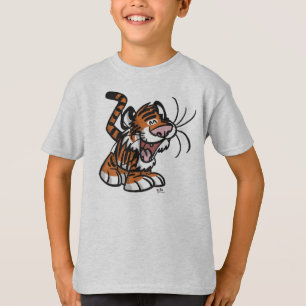 T-shirt das crianças do tigre dos desenhos