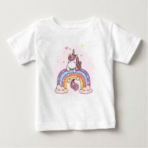 T-SHIRT DAS CRIANÇAS: UNICORN EM UMA CAIXA DE CHUM