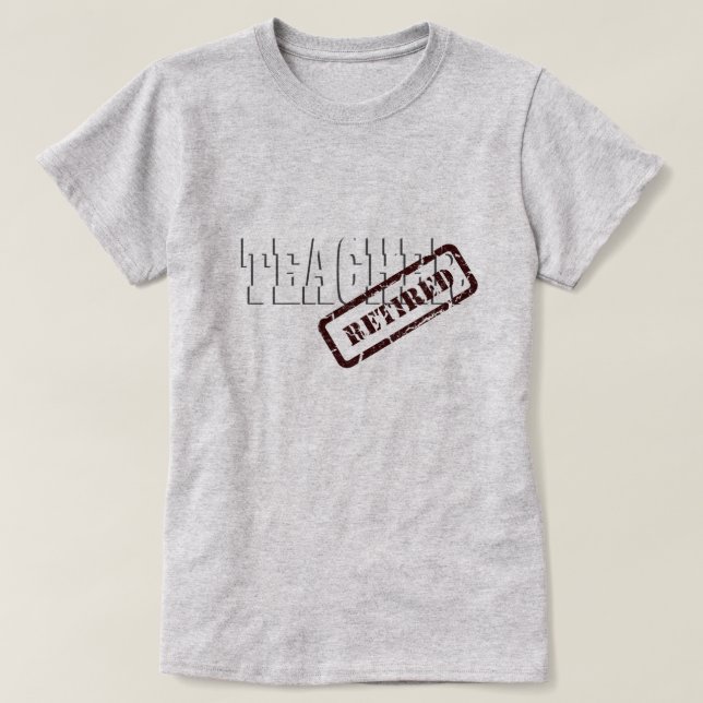 T-shirt das damas aposentadas do professor (Frente do Design)