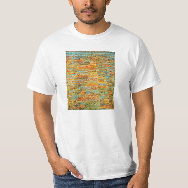 T-shirt das estradas e dos Byways de Paul Klee (Frente)