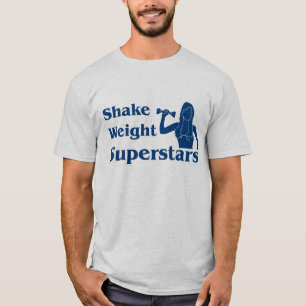 T-shirt das estrelas mundiais do peso da agitaçã