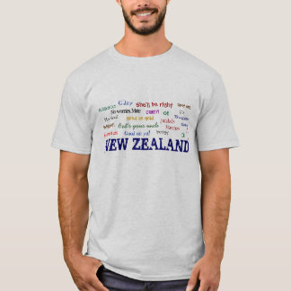 T-shirt das EXPRESSÕES de NOVA ZELÂNDIA
