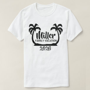 T-shirt das férias em família das palmeiras