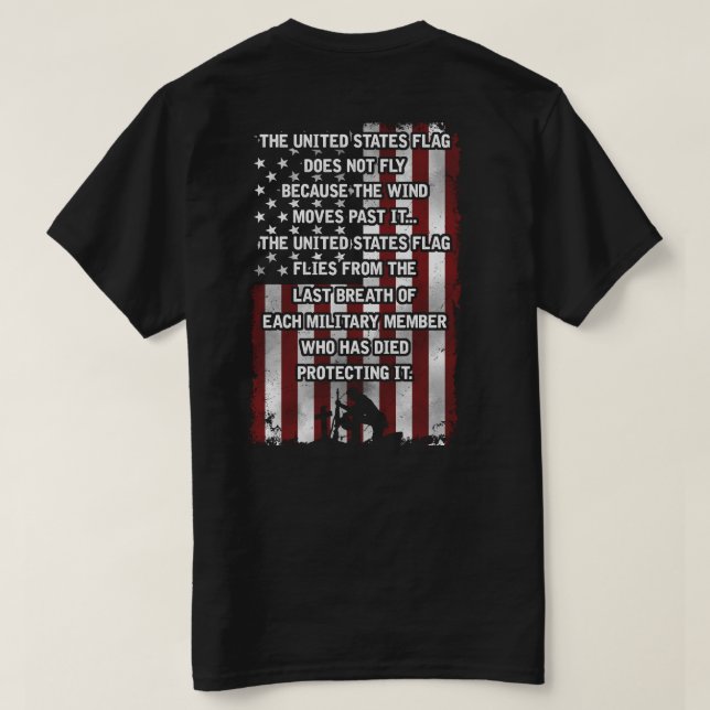 T-shirt das forças armadas dos EUA (Verso do Design)