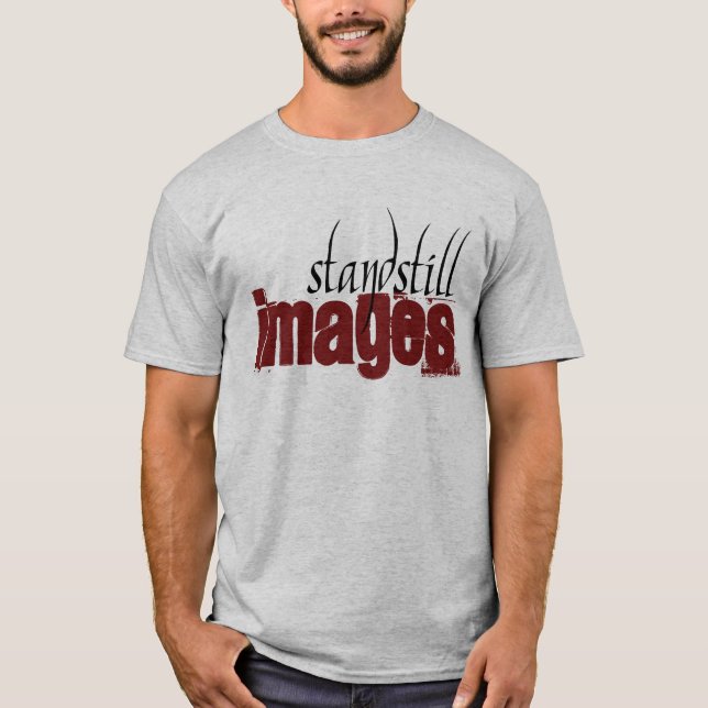 T-shirt das imagens da paralisação - cinza (Frente)