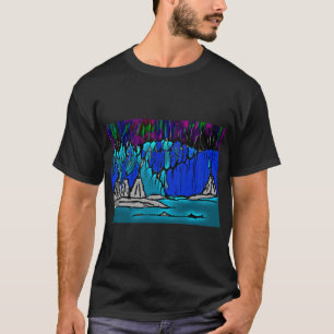 T-shirt das luzes do norte