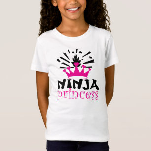 T-shirt das meninas da princesa de Ninja