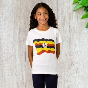 T-Shirt das Meninas de Bandeira do Uganda