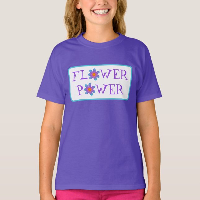 T-Shirt Das Meninas De Energia Flor (Frente)