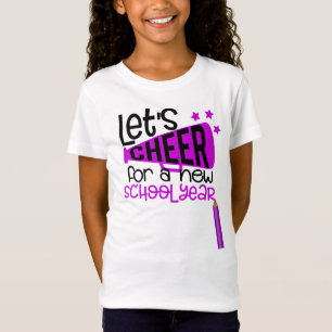 T-Shirt das Meninas de Escola de Jersey