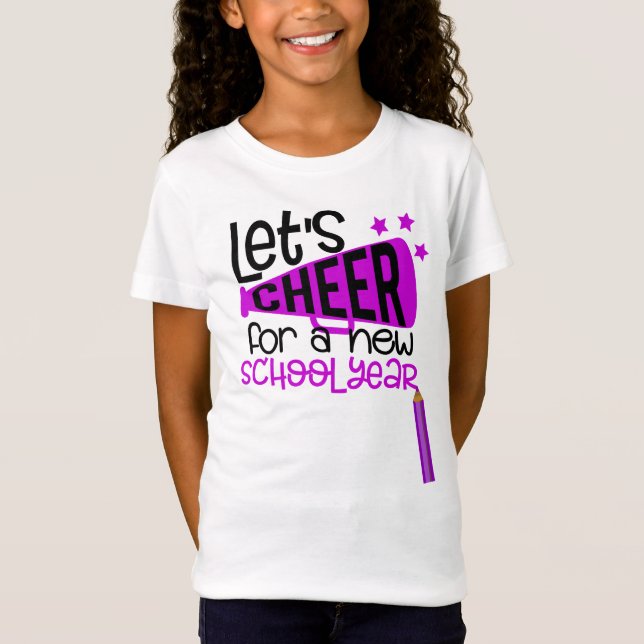 T-Shirt das Meninas de Escola de Jersey (Frente)