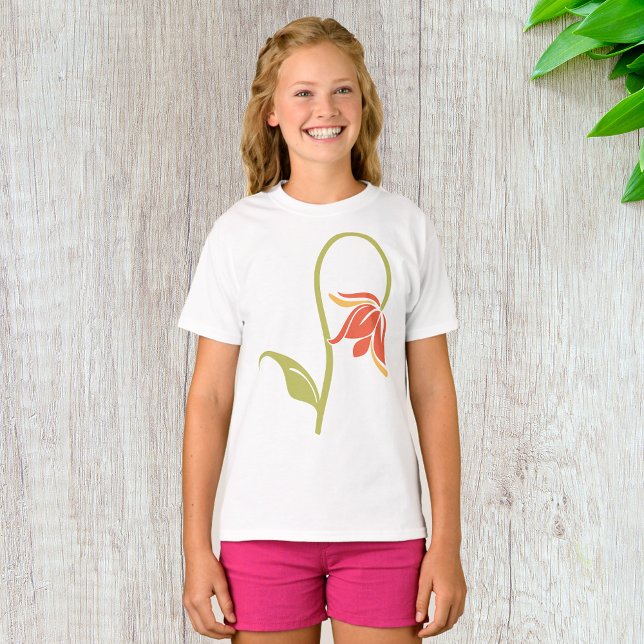 T-Shirt das Meninas de Flor (Criador carregado)
