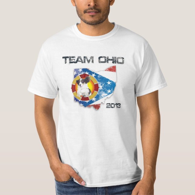 T-shirt das "milhas" do Spaniel de Springer inglês (Frente)