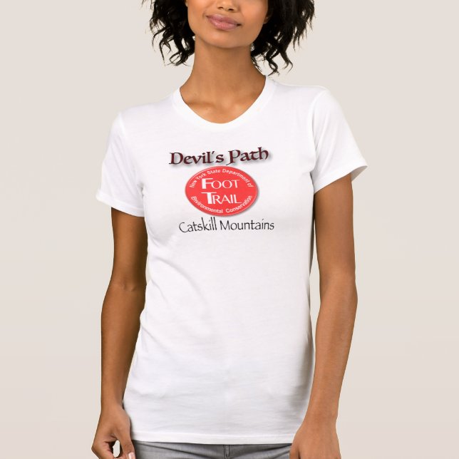 T-shirt das montanhas de Catskills do trajeto do (Frente)