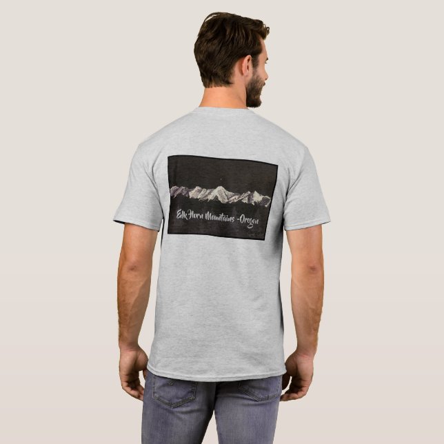 T-Shirt das Montanhas Elk Horn (Parte Traseira Completa)