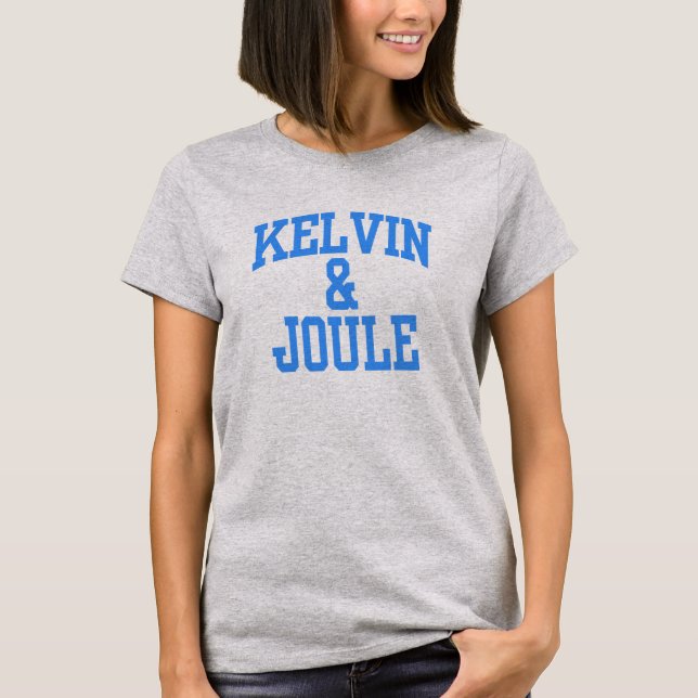 T-shirt das mulheres de Kelvin & de joule (Frente)