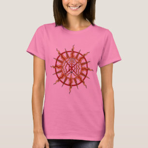 T-shirt das nações das mulheres arte tribal