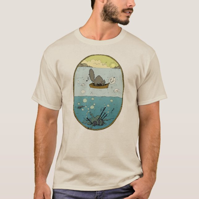 T-shirt das Octo-Tubulações dos homens (Frente)