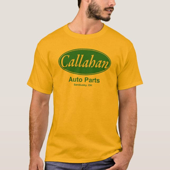 T-shirt das peças de automóvel de Callahan (Frente)