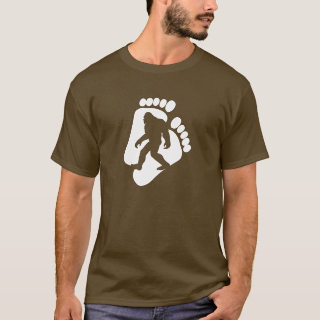 T-shirt das pegadas de Squatch (Frente)