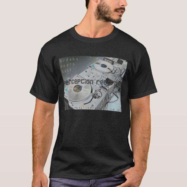 t-shirt das plataformas de registros da percepção (Frente)