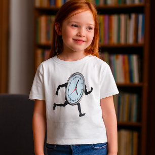 T-Shirt das Raparigas Correntes do Relógio