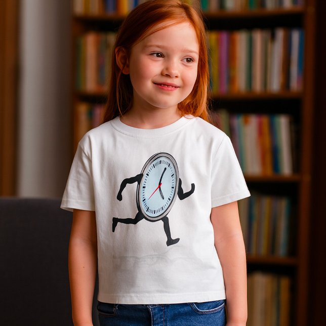 T-Shirt das Raparigas Correntes do Relógio (Criador carregado)