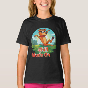 T-Shirt das Raparigas do Modo Cachorro