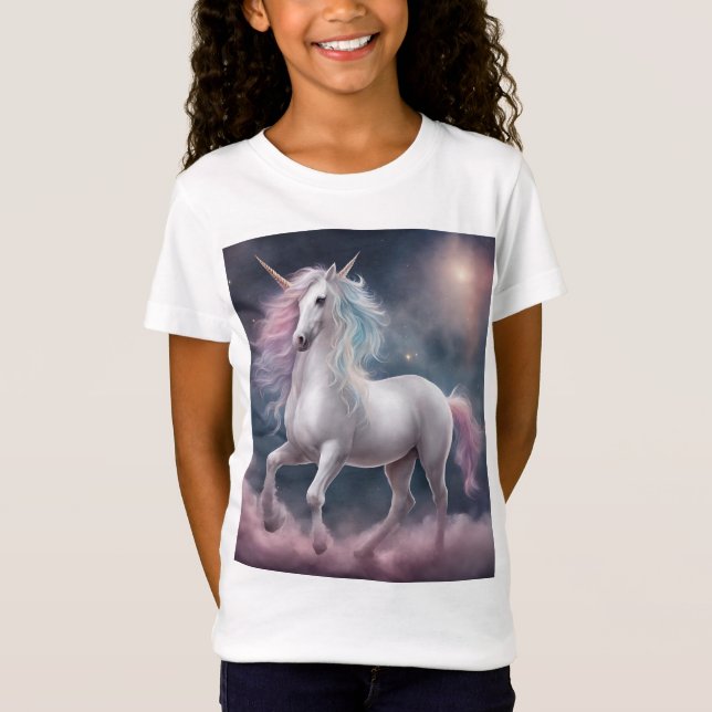 T-shirt das raparigas Dream unicorn (Frente)