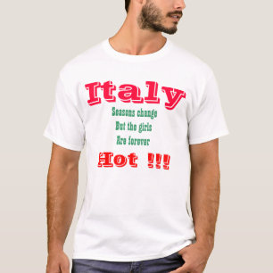T-shirt das raparigas quentes da Itália