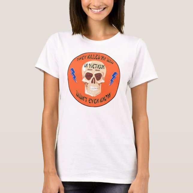 T-shirt das senhoras Agent Orange (Frente)