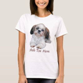 T-shirt das senhoras da mamã de Shih Tzu
