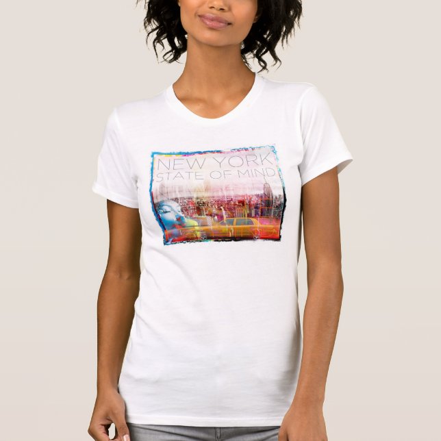 T-shirt das senhoras de New York (Frente)