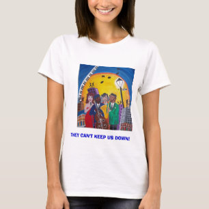 T-SHIRT DAS SENHORAS DE NOVA ORLEÃES KATRINA