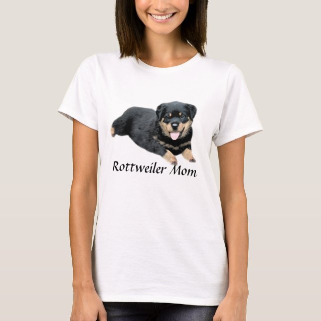 T-shirt das senhoras de Rottweiler (Frente)