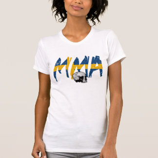 T-shirt das senhoras do crânio do Muttahida