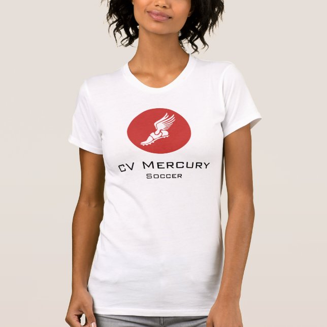 T-shirt das senhoras do CV Mercury (Frente)
