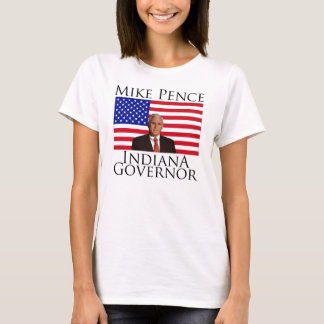 T-shirt das senhoras do governador de Indiana das