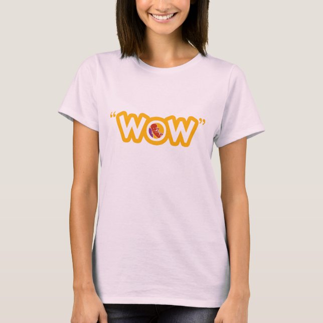 T-shirt das senhoras do "wow" (Frente)