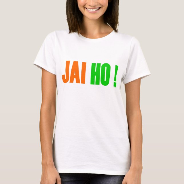 T-shirt das senhoras JAI HO (Frente)